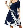 thumbnail image 3 of Anchor Nautical White & Navy Dress dress women summer 2024 Clothing female, 3 of 7