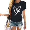 thumbnail image 2 of Pxiakgy Vente Chaude! T-Shirt Trèfle de la Saint-Patrick pour Femmes Chanceux Irlandais Manches Courtes T-Shirt Graphique Trèfle Mode Décontractée Imprimé Amour Col Rond Manches Courtes T-Shirt, 2 of 4