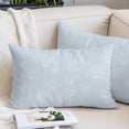 thumbnail image 2 of Blue Dandelion Throw Pillow Covers, Spring Modern Minimalist Country Flower Soft Breathable Pillow Cases with Invisible Zipper for Sleeping, Toddler Pillowcases for Couch Bed Sofa Chair 12x20 Inches, 2 of 9