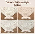 thumbnail image 7 of Design&I 3'x5' Washable Accent Rug Pet Friendly & Non-Slip Built-In Grip Beige Boho Abstract Geometric Lattice Solid Minimalist Heathered for Bedroom, Walk-in Closet, 7 of 7