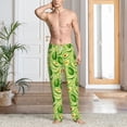 thumbnail image 6 of Lsque Green Avocado Print Men's Pajama Pants, Lounge Pant - Comfortable Home Wear,Elastic Waistband, Stylish Design-Large, 6 of 9