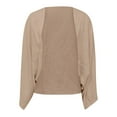 thumbnail image 5 of Ediodpoh Cardigan for Women Casual Long Sleeve Open Front Lightweight Knit Sweater Cover up for Daily Wear and Outfits Khaki M, 5 of 6
