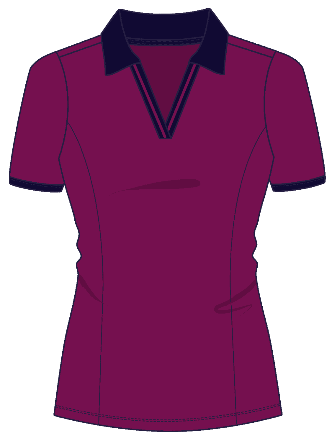 Ben Hogan Women’s Performance V-Neck Textured Short Sleeve Golf Polo Shirt, Sizes XS-XXXL