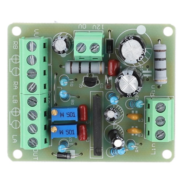 Placa controladora de medidor de audio de nivel VU jixopn TA7318P, placa PCB controladora de medidor VU de 12 V CC, módulo estéreo para preamplificador de audio