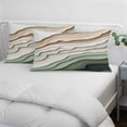 thumbnail image 4 of Sage Green Ombre Queen Size Pillow Cover, Pillowcase Protectors with Zipper, Breathable Decorative Throw Pillow Case Cover, Modern Abstract Geometric Art Pillow Shams for Couch Sofa 20x30Inch, 4 of 8