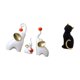 thumbnail image 5 of Esculturas de elefantes y gatos, figuras de animales, artesanías de resina, decoraciones de escritorio para sala de estar, dormitorio, entrada, estant, 5 of 8