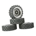 thumbnail image 2 of 4 neumáticos de goma para coche RC R 71 mm para Wltoys 144001 124018 124019 1:10 1:14 1:18 1:16 Astilla negra Style2, 2 of 7