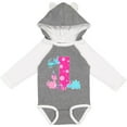 thumbnail image 3 of Inktastic Dinosaur Party-first Birthday Girls Long Sleeve Baby Bodysuit, 3 of 5