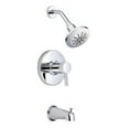 thumbnail image 2 of Danze D512030BNT Amalfi Pressure Balanced Tub and Shower Trim Package, Brushed Nickel, 2 of 2