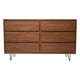 thumbnail image 2 of Cajonera 6 Cajones Kessa Muebles Java Nogal 82 x 40 x 140 cm, 2 of 5