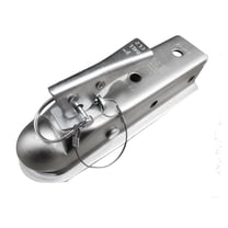 Trailer Coupler 2 X 2 Inch Hitch Ball Coupling Straight Tongue 3500 Lbs RV Parts Accessories ,Easy to Install