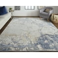 thumbnail image 2 of Feizy Laina Transitional Abstract, Tan/Blue, 7'10" x 9'6" Area Rug Easy Care Pet & Kid Friendly Stain Resistant Casual Watercolor Floor Rug for Living room Bedroom, 2 of 8