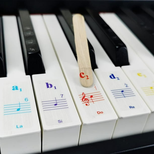 Imelod Stickers pour 49/61/76/88 touches, piano et clavier Notes