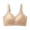 Beige, variant on Bralette for Women Women's Wide Strap Seamless Comfortable Bra, Lace V‑neck Wireless Full Support Daily Bralette Brown XL