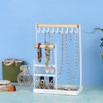 thumbnail image 4 of Xinyolin Jewelry Display Holder Free Standing Multi-hooks Necklaces Hook Earrings Bracelet Organizer Stand Home Supplies, 4 of 7