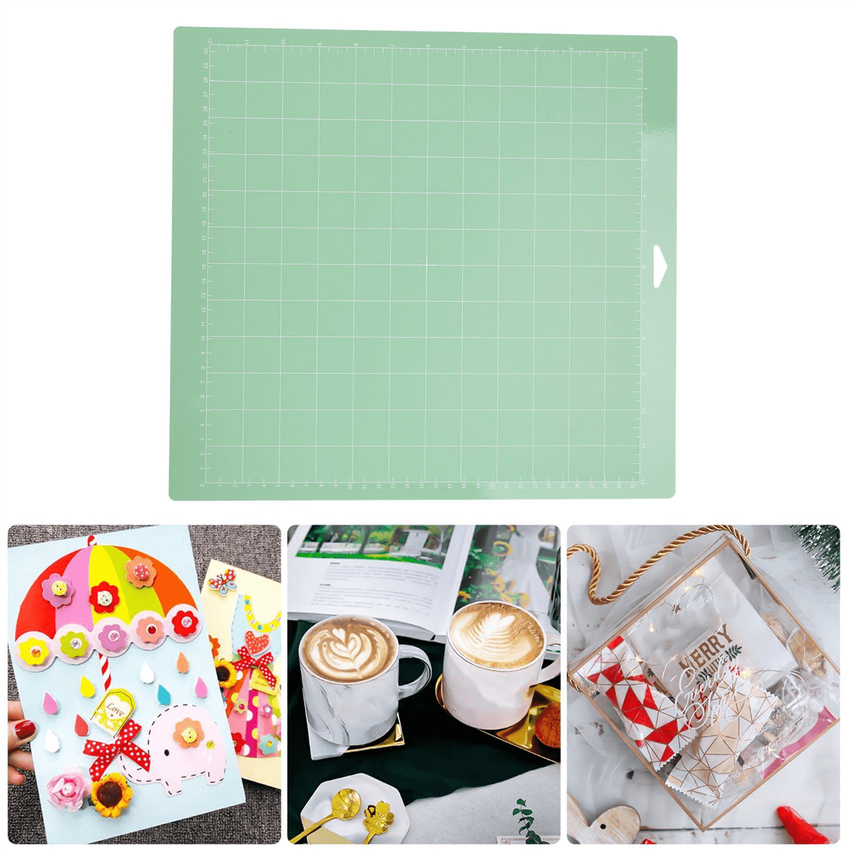 8 Pcs Mixed Color PVC Cutting Mat Grid Cutting Pads Cutting Plotter Pad Replacement Accessories for Maker/Cameo 4