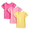 Pink Multi, variant on Toddler Girls Tees with Short Sleeves, 3-Pack, Sizes 18M-5T