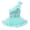 Light_Turquoise, variant on Kids Girls One Shoulder Bowknot Sequined Ballet Dance Gymnastics Leotard Tutu Dress
