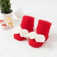 thumbnail image 2 of fatyb Newborn Baby Bootie Socks Toddler Plush Non Slip Socks Infant Winter Warm Socks for Boys Girls, 2 of 3