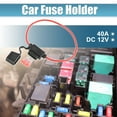 thumbnail image 2 of Unique Bargains 4 Set DC 12V 18 Gauge Car in Line ATC Blade Style Inline Fuse Holder with 40A Standard Fuse Black, 2 of 6