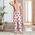 thumbnail image 2 of Pofeuu Hand Drawn Strawberry Print Men's Pajama Pants, Soft Lounge Pajama Pants with big pockets for Men Plaid Pj Bottoms-X-Large, 2 of 6