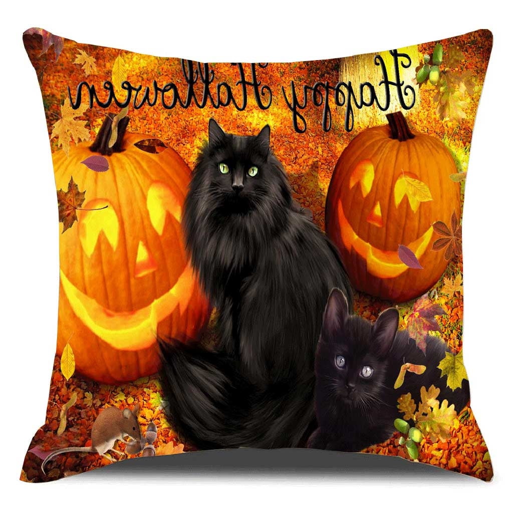 Halloween Pumpkin Pillow Cover Pillowcases Decorative Sofa P