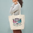 thumbnail image 3 of CafePress - Owl Get You Tote Bag - Unisex Canvas Tote Bag, Beige, 1-Piece, 3 of 7