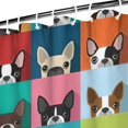 thumbnail image 3 of Boston Terrier Shower Curtain 84"x72" ,Bathroom Decorative Shower Curtains Set with 12 Hooks,Modern Waterproof Washable Shower Curtain, 3 of 6