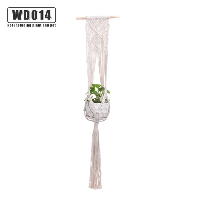 fastboy Support de Pot de Fleurs Intérieur Extérieur Panier Suspendu Corde en Coton Support de Pot de Plante WD014