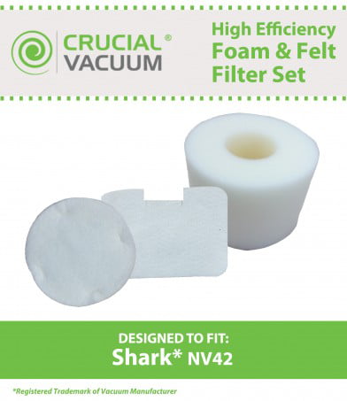 Felji NV42 6 Pack Foam & Felt Filter Kit for Shark Navigator NV42 Part # XFF36 