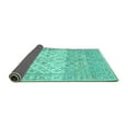 thumbnail image 2 of Ahgly Company Indoor Rectangle Abstract Turquoise Blue Contemporary Area Rugs, 5' x 8', 2 of 4