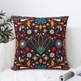 thumbnail image 4 of Pofeuu Colorful Mexican2 Print Double-sided plush pillowcase Square Throw Pillow Covers Pillows Cover for Living Room Bedroom Sofa Couch Cushion Cover（No pillow core）-22"x22", 4 of 7