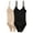 #2 Black Beige 2 Pack, variant on SHAPEVIVA Women Shapewear Bodysuit Tummy Control Body Shaper Slimmer Seamless Briefer