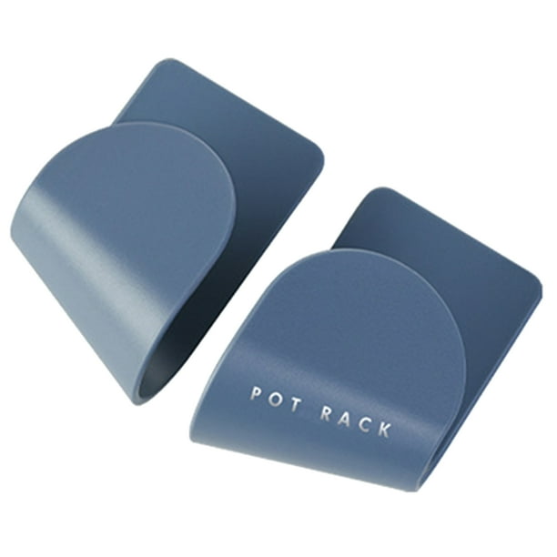 Soporte Para Tapa De Olla Autoadhesivo Colgante Sin Perforaciones Ahorre Espacio Herramientas Para El Hogar Azul