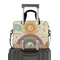 thumbnail image 2 of FORMRS 16" Laptop Bag Carrying Sleeve Case with Handle Travel Shoulder Briefcase, Beige Rainbow, 2 of 8