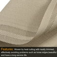 thumbnail image 5 of Uxcell Place Mats, 450x300mm Table Mats Pack of 2 Washable Woven Placemat Khaki, 5 of 6