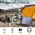 thumbnail image 3 of ALLPOWERS S700 Solar Generator Kit, 700W 606Wh Portable Power Station with SP027 100W Foldable Solar Panel for Camping, CAPA, Home Backup [Shipping Separately], 3 of 19