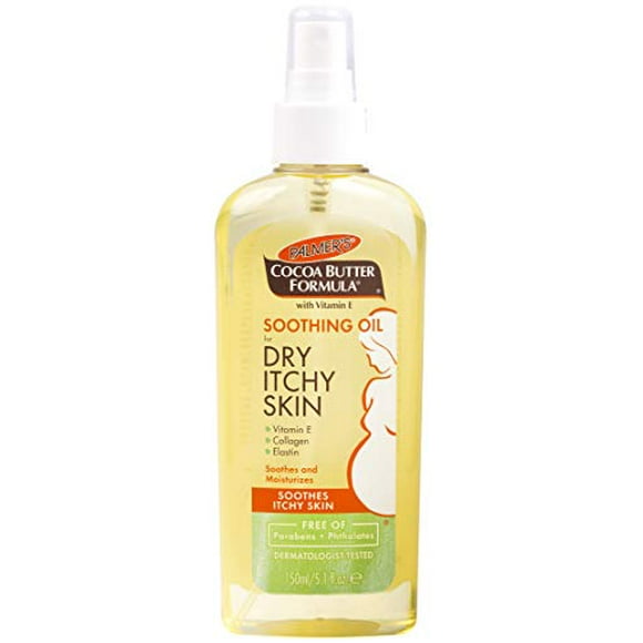 Palmer's Cocoa Butter Formula with Vitamin E, Soothing Oil for Dry, Itchy Skin | Dermatologist Approved | Pump Spray Bottle 5.1 oz