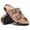 Apricot, variant on Smile Popcorn Women's Cork Footbed Sandals, Comfortable Arch Support Slip-On Slide Sandals for Summer with Adjustable Buckle, Mocha
