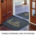 thumbnail image 3 of Welcome Doormat | Indoor Outdoor Entryway Rug | Non-Slip PVC Floor Mat for Front Door, Patio, Garage & High Traffic Areas | 30 x 17.5 Inch Low Profile Welcome Mat for Home, 3 of 6
