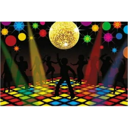 Happy Birthday Disco Banner 70s 80s 90s Fever Dance Let's Glow Crazy Neon Backdrop Background Hippie Party Decorations Supplies