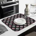 thumbnail image 3 of Pioneer Flower Floral Print Pattern Kitchen Dish Drying Mat 1 Pack, Ultra Absorbent Microfiber Drainer Mat, 16"x18", 3 of 6