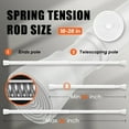 thumbnail image 2 of Ludolm 2 Pack Curtain Rod Adjustable 16-26 Inches，5/8" Diameter， White, 2 of 6