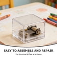 thumbnail image 3 of BESTYASH 3-Pack Clear Acrylic Protective Music Box Covers, Easy to Assemble Wind-Up Case Shells for Music Boxes, 3 of 8