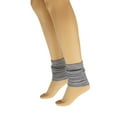 thumbnail image 4 of Cotton Leg Warmers for Women Gray 1 Pair Knitted Retro, 4 of 8