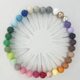 thumbnail image 3 of Adornos para tarta de cumpleaños, bola de plata dorada, bola de espuma navideña, color negro, morado, verde y marrón, plato decorativo para tarta, 3 of 6