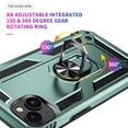 thumbnail image 2 of Decase Phone Shell for Apple iPhone 15 Plus Heavy Duty Armor Dual Layer Protective Shockproof Cover With 360 Rotatable Metal Ring Kickstand Magnetic Car Mount for iPhone 15 Plus,Darkgreen, 2 of 6