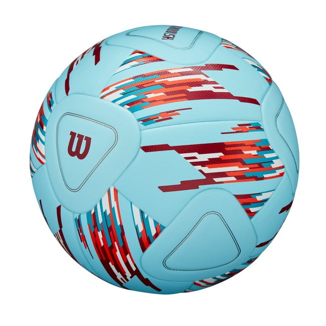 Wilson NCAA Vanquish Soccer Ball- Blue/Red/White, Size 5, 2PK