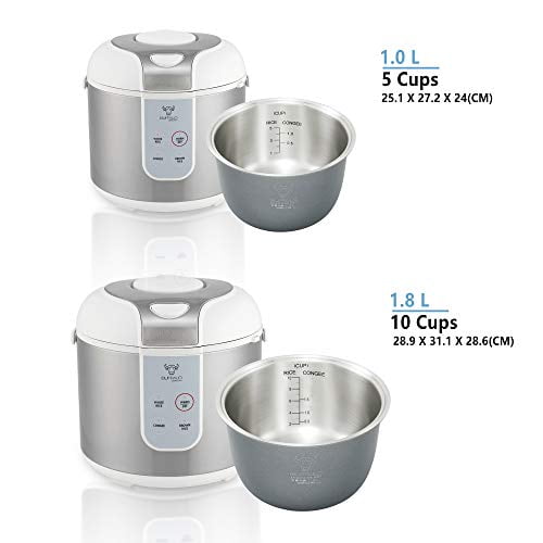 rice cooker with stainless steel pot