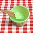 thumbnail image 4 of Advancent Cuchara para cuenco de helado con una cuchara Cuencos de helado para niños Copa de helado Mostrada verde, 4 of 6